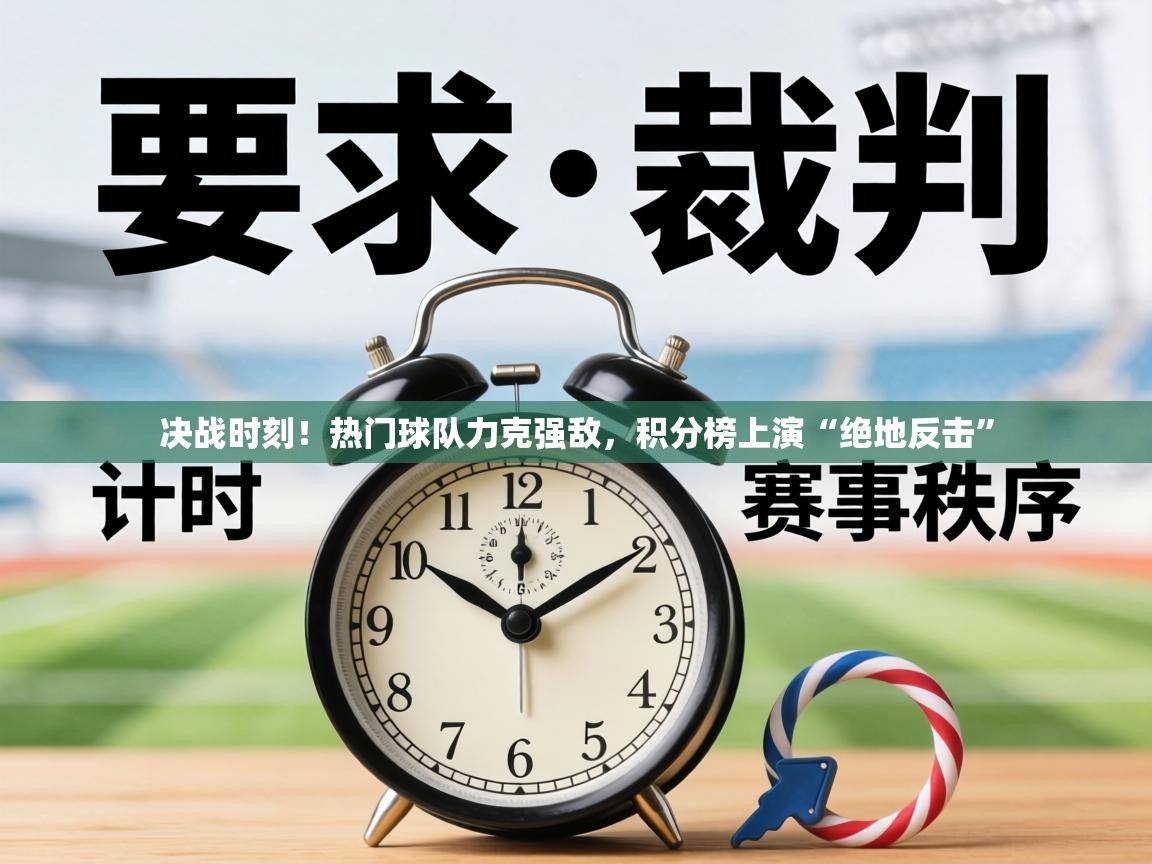 决战时刻！热门球队力克强敌，积分榜上演“绝地反击”